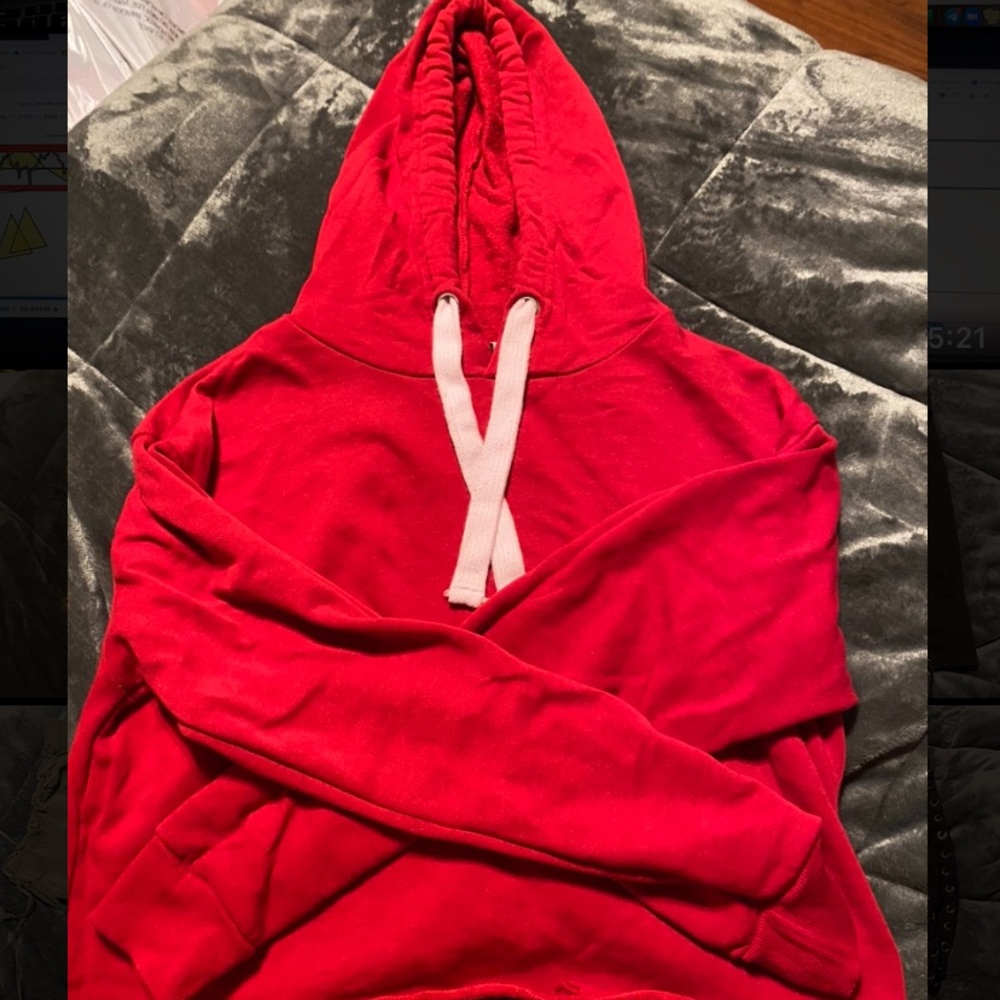 Cropped Red Hoodie